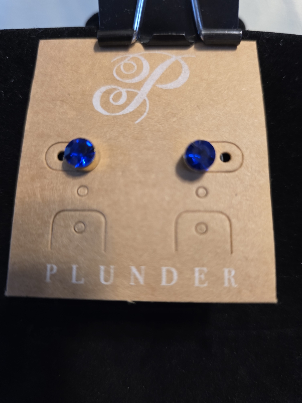 #180 Plunder Royal Blue Stud Earrings